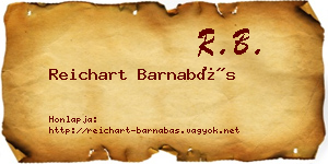 Reichart Barnabás névjegykártya